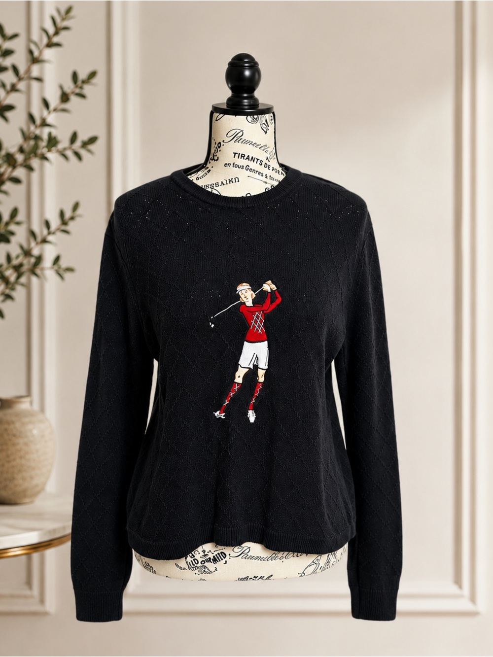 Vintage Liz Claiborne Liz Golf Sweater – Size Medium